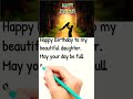 Heart Touching Birthday Wishes For Daughter #shorts