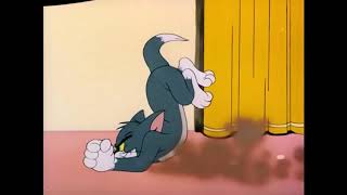 Tom lures jerry out with cheese tied to a string before trying drop an
iron onto jerry, but moves tom's foot make him it it. then c...