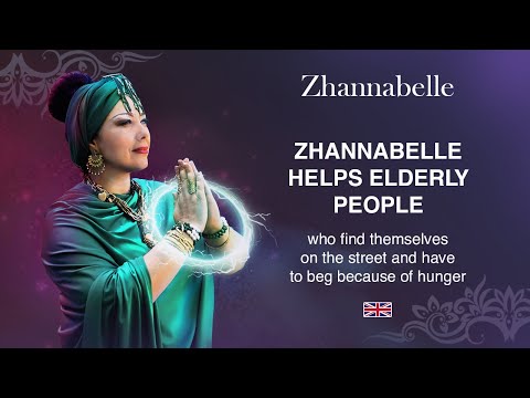 Zhannabelle helps elderly people who find themselves on the street and have to beg because of hunger