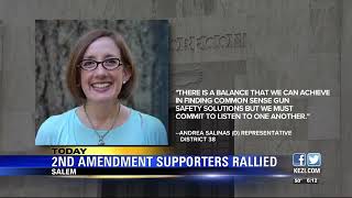 Hundreds rally for Second Amendment rights in Salem