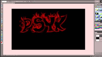 How to draw fire in Photoshop Elements....sort of.