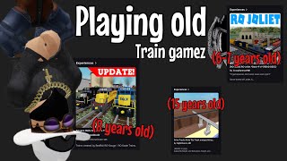 Playing Forgotten & Old Train Games On Roblox