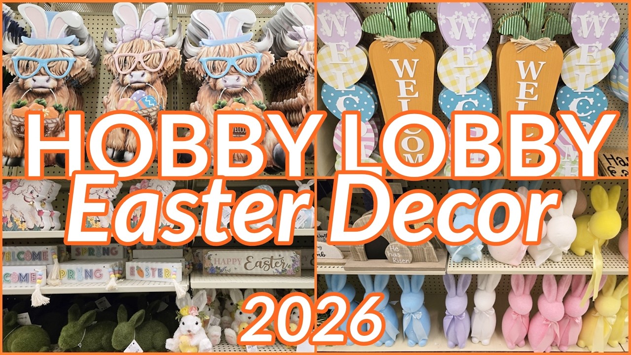🌸🐰 SHOP WITH ME | Hobby Lobby Easter 2026 Decor Finds 🐣🌷