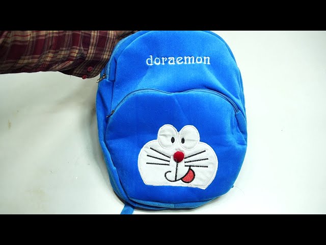 fcity.in - Soft Doraemon Blue Multipurpose Bag For Kids With Adjustable  Strap