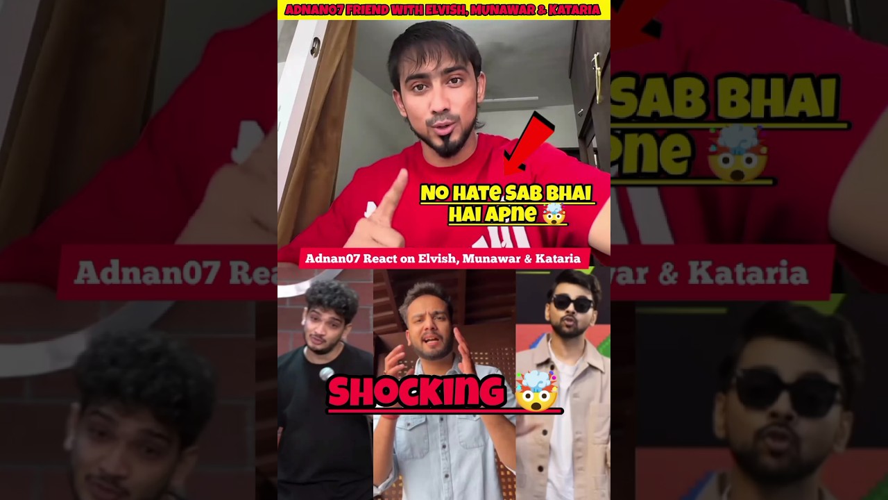 Adnan07 Patch up with Elvish yadav 😱 - adnan07 vs elvish yadav 