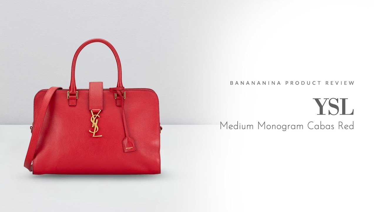 Banananina Product Review: YSL Medium Monogram Cabas Red 