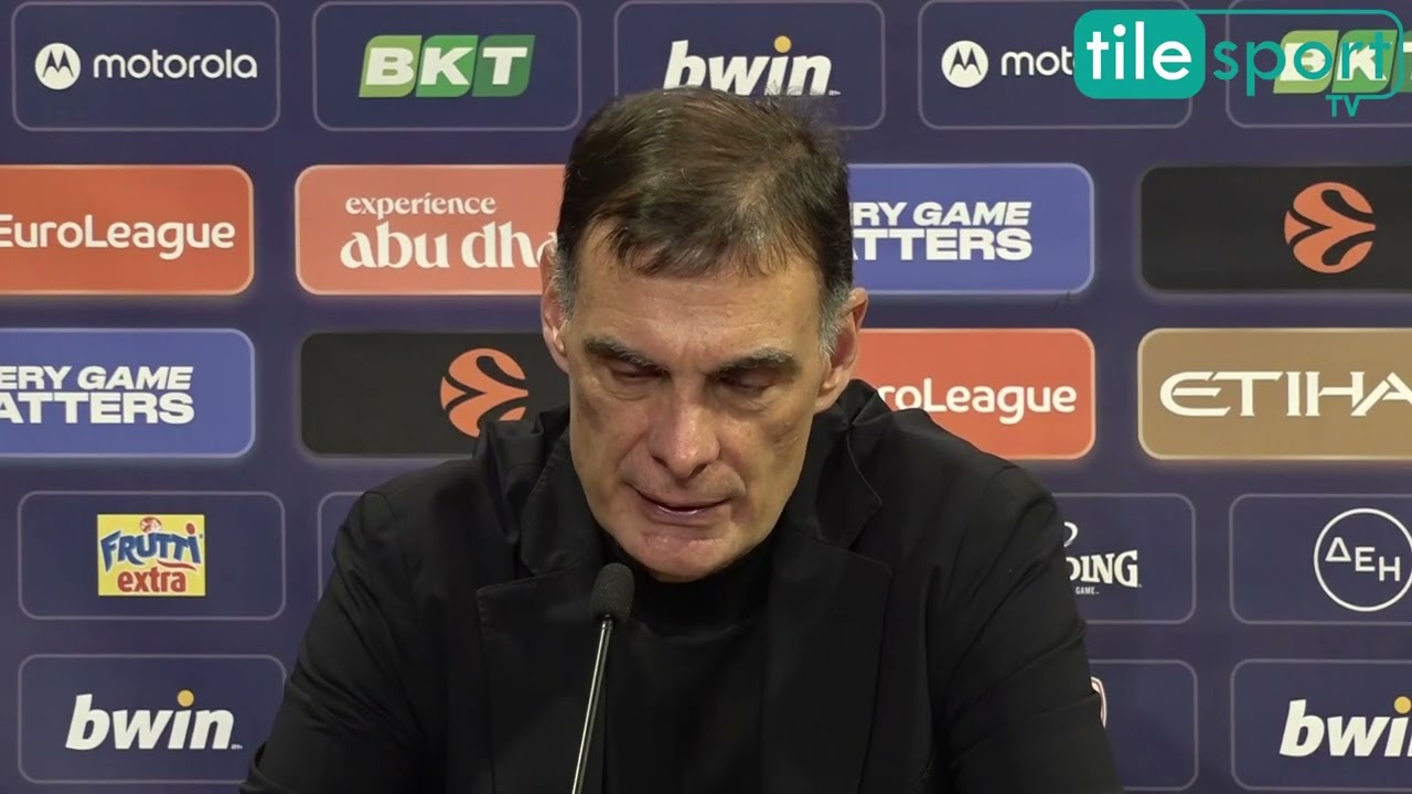 Γιώργος Μπαρτζώκας μετά την νίκη επί του Παναθηναϊκού