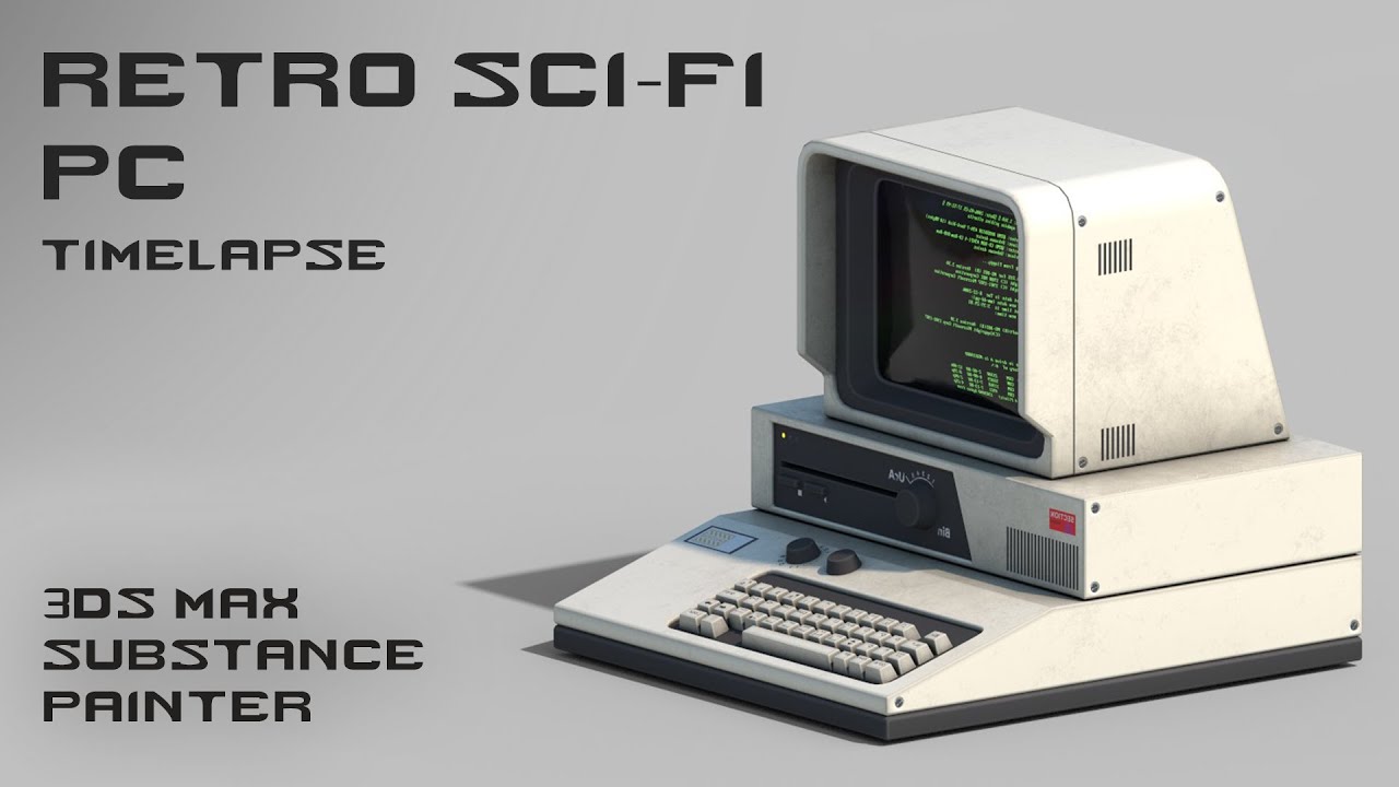 Retro PC - Modeling And Texturing Timelapse - YouTube