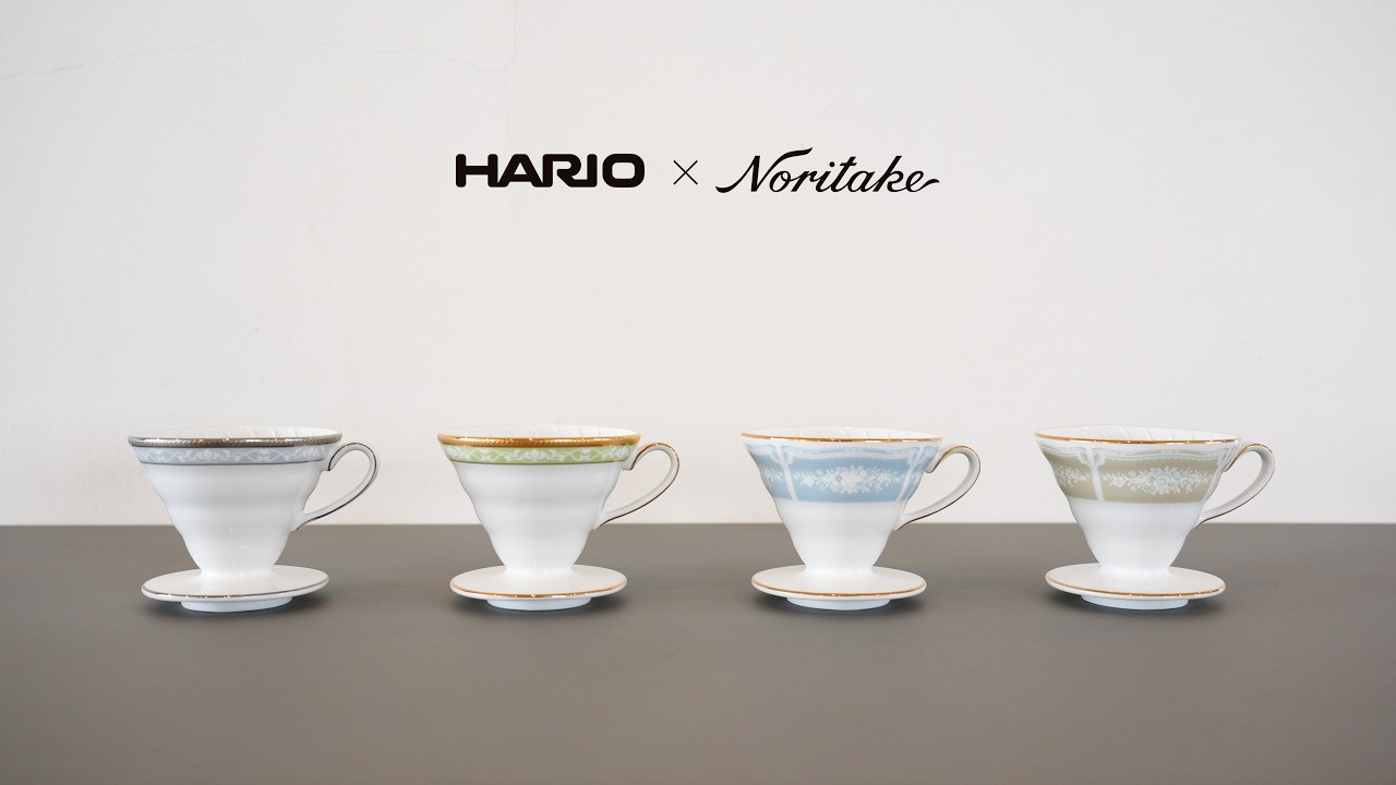 ノリタケの美しさをまとった、HARIO V60透過ドリッパー|【HARIO】