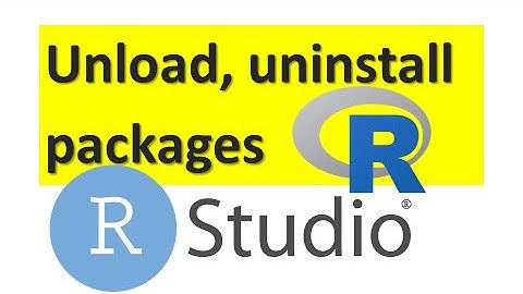 How to unload or uninstall a package in R or RStudio