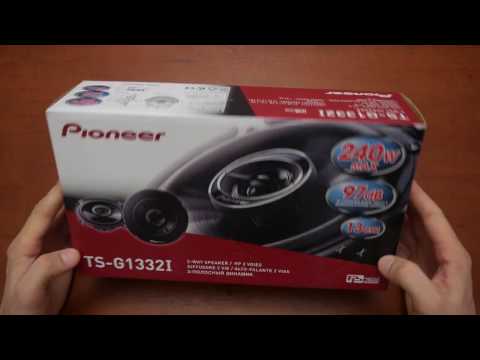 Автомобильные колонки Pioneer TS G1332I. Распаковка
