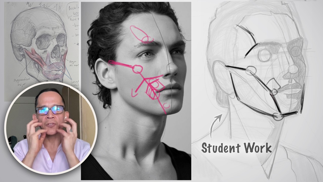 Как нарисовать боковую плоскость щеки — простой и понятный подход к реализму