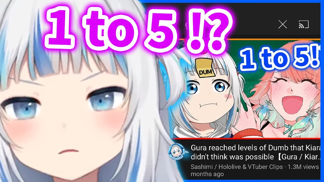 Gura Reacts to the Clip of her being Dumb and tries to defend herself【Gawr Gura / HololiveEN】