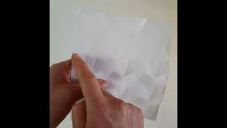 Celebrity Perspective Boxes - Folding up the  geometric pattern on a prescored sheet. Profile