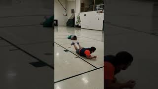 Special olympics exercise army crawl 2