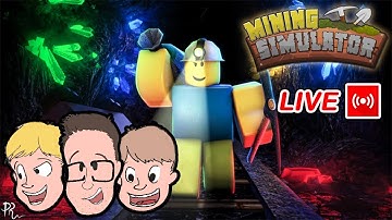 MINING SIMULATOR ROBLOX  LIVE STREAM | Kid Friendly Lets Play