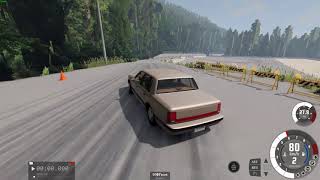 Poor old V6 getting abused (Beamng.drive drifting)