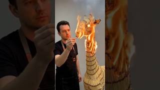 🔥 Amazing Burning Giraffe Art Transformation | AI Creative Magic 😱#trending #viral #ai #art #animals