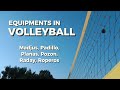 Equipments in volleyball  pathfit 4