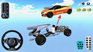 Bare CHASSIS vs FINISHED McLaren?!😱🏎️Before & After Car Build Simulator in the SKY!-3D Driving class screenshot 3