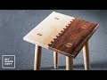 Make a Walnut and Maple Stool with a Finger Joint