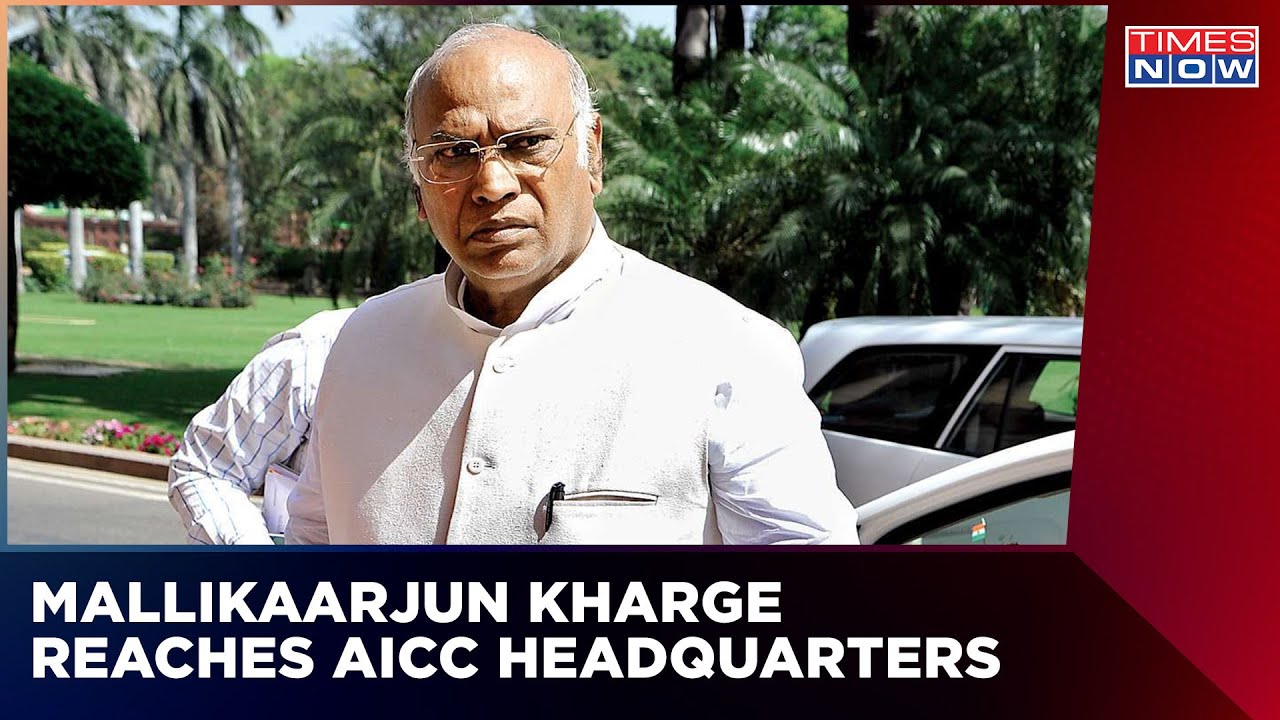 Mallikarjun Kharge Set To Take Over As Cong President, Oath Taking Ceremony Underway | English News