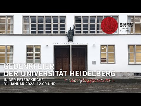 Gedenkfeier der Universität Heidelberg in der Peterskirche, 31.01.2022