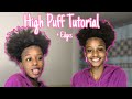 High Puff Tutorial on Curly Hair !!! 😍 (Must watch)