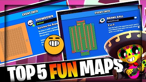 Top 5 Fun/Troll Maps in Brawl Stars🔥 | Amart Stars