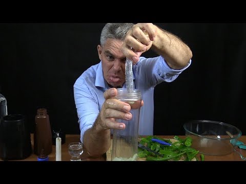 Australian science teacher demonstrates one way of making hand sanitiser at home