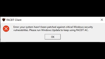 🚩  FACEIT error your system hasn