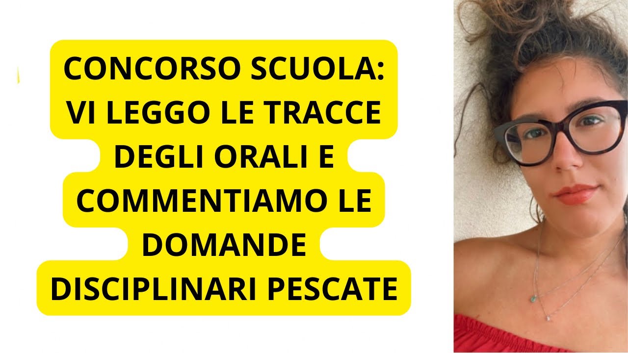 CONCORSO SCUOLA: DOMANDE AGLI ORALI PER POSTI DI SOSTEGNO!