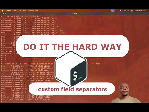 Do it the hard way | Bash | Ditch the awk tool | Episode 5