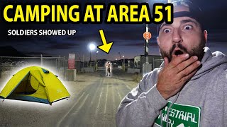 CAMPING AT THE AREA 51 BASE CAMO SOLDIER CAUGHT ON CAMERA!