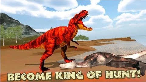 Hungry T Rex 2023 - Island Dinosaur Hunting Games  - Android Gameplay #2