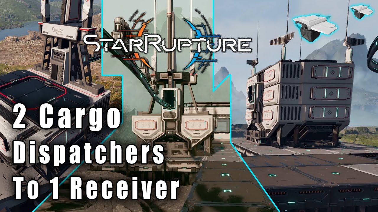Система StarRupture: 2 диспетчера грузов на 1 получателя грузов.