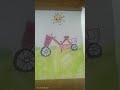 drawing bicycle cute sun🚲☀️👩🏻🦰