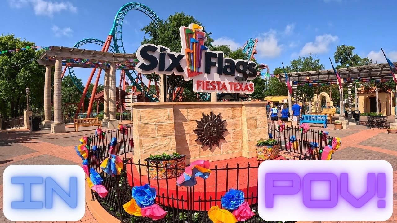 POV Rollercoasters + more | Six Flags Fiesta, TX - YouTube