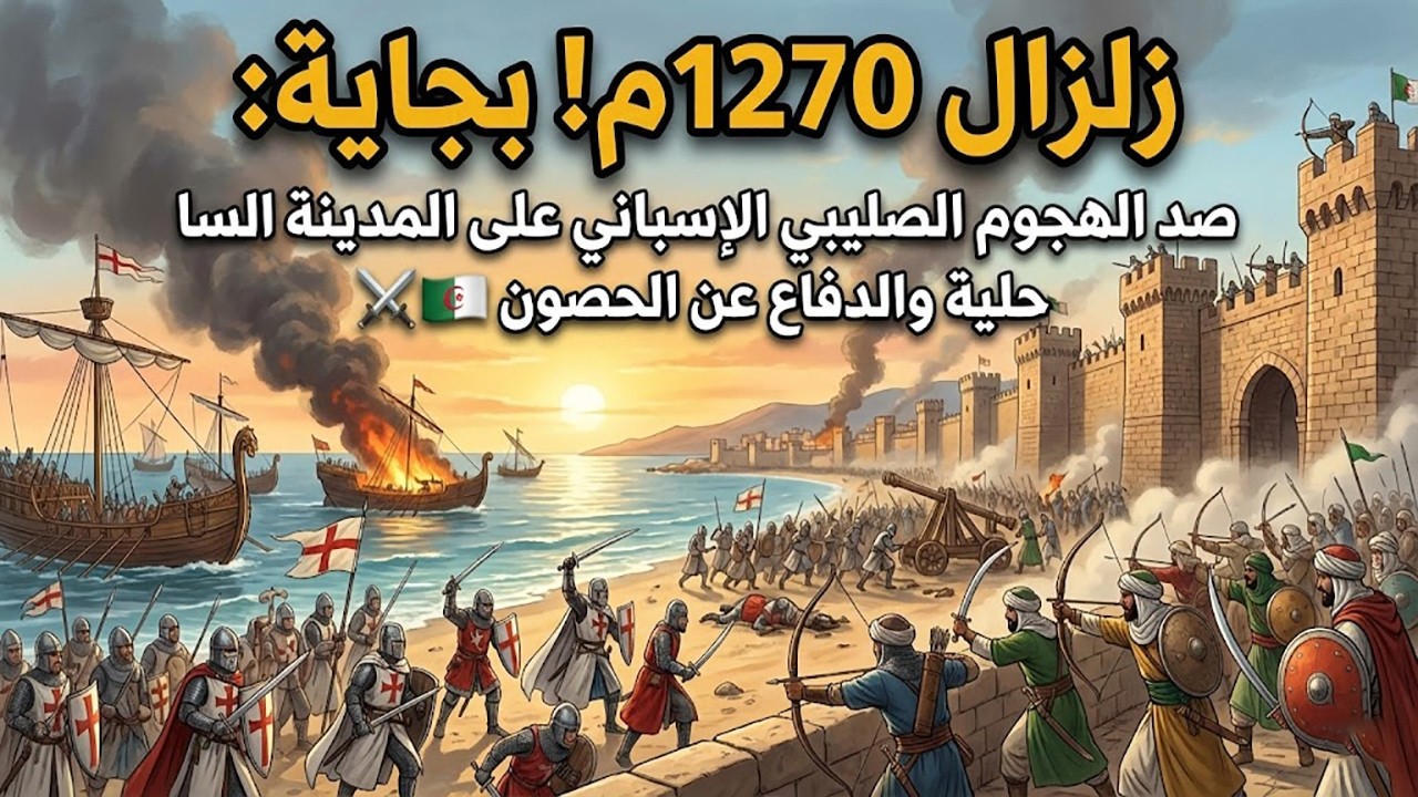 زلزال 1270م! بجاية: صد الهجوم الصليبي الإسباني على المدينة الساحلية والدفاع عن الحصون ⚔️