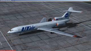 FS 2004 | Project Tupolev | Ту 154 М ПТ | Выход и полет по НВУ | Подробный запуск | USRK - USTR