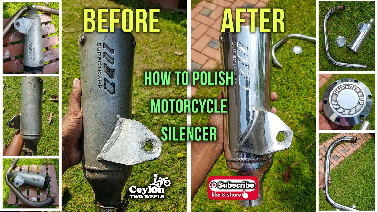 How to Polish Motorcycle Silencer and Bend Supertrapp Exhaust Buffing