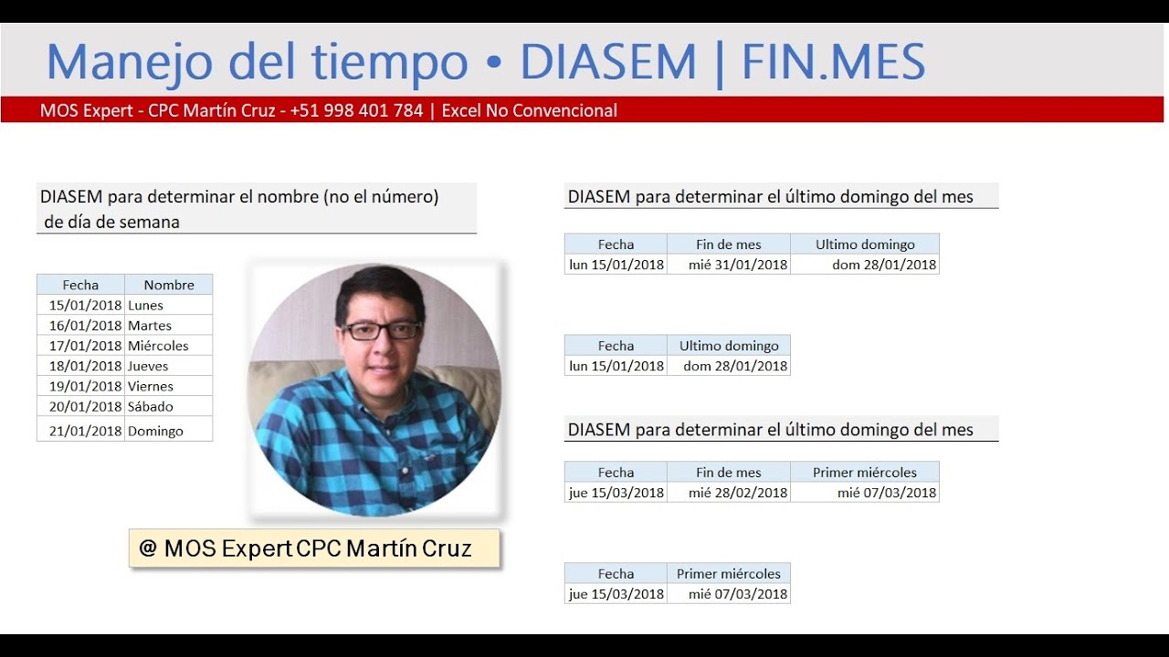 Cómo calcular 💥fin de semana💥 y 💥fin de mes💥 en Excel