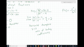 end behavior of rational functions