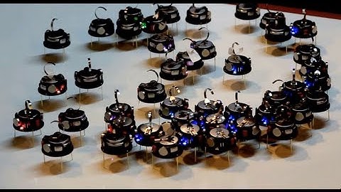 Kilobot - Swarm Robots - Collective Behaviour Demonstration with Q&A - Sheffield University