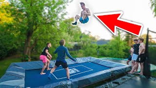 THE MOST INSANE TRAMPOLINE TRICKS WE'VE DONE!