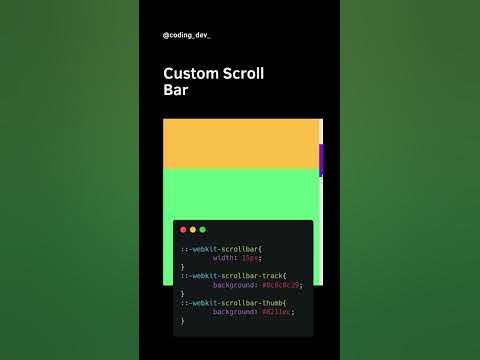 Custom Scroll Bar using Pure CSS - YouTube
