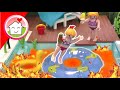 Playmobil Familie Hauser - Der Pool ist Lava - Geschichte mit Anna und Lena