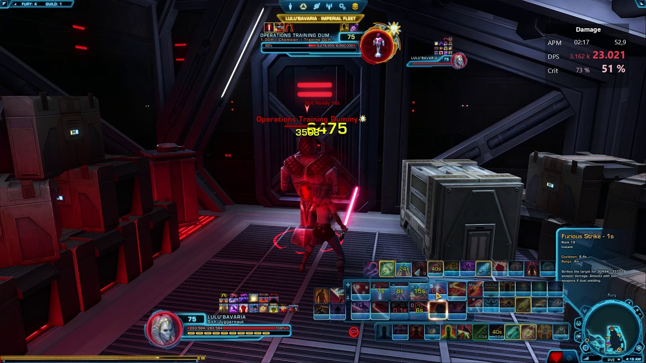 Swtor Juggernaut DPS (Rage) 6.1 - YouTube