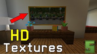 HD Textures & Models in VANILLA MINECRAFT Demonstration [Java 1.16+, NO RESOURCEPACKS]