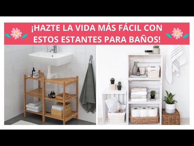 15 Ideas inteligentes para poner estantes en el cuarto de baño